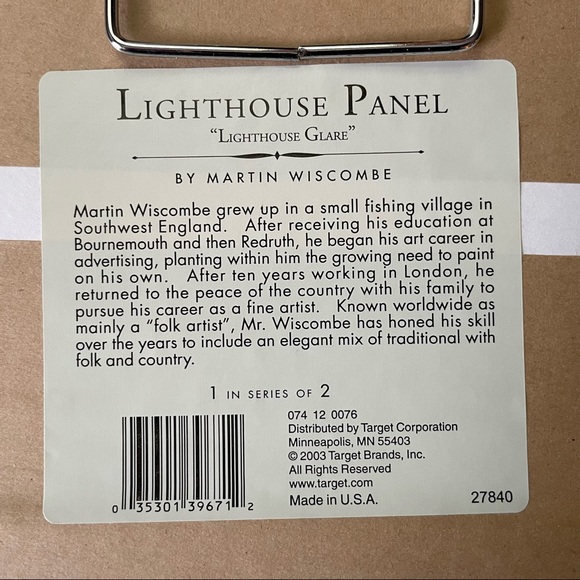 MARTIN WISCOMBE Framed Art Lighthouse Glare - Picture 10 of 12